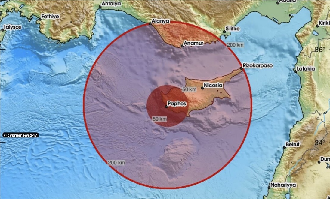 زلزله‌ای به بزرگی ۳.۵ ریشتر قبرس را لرزاند
