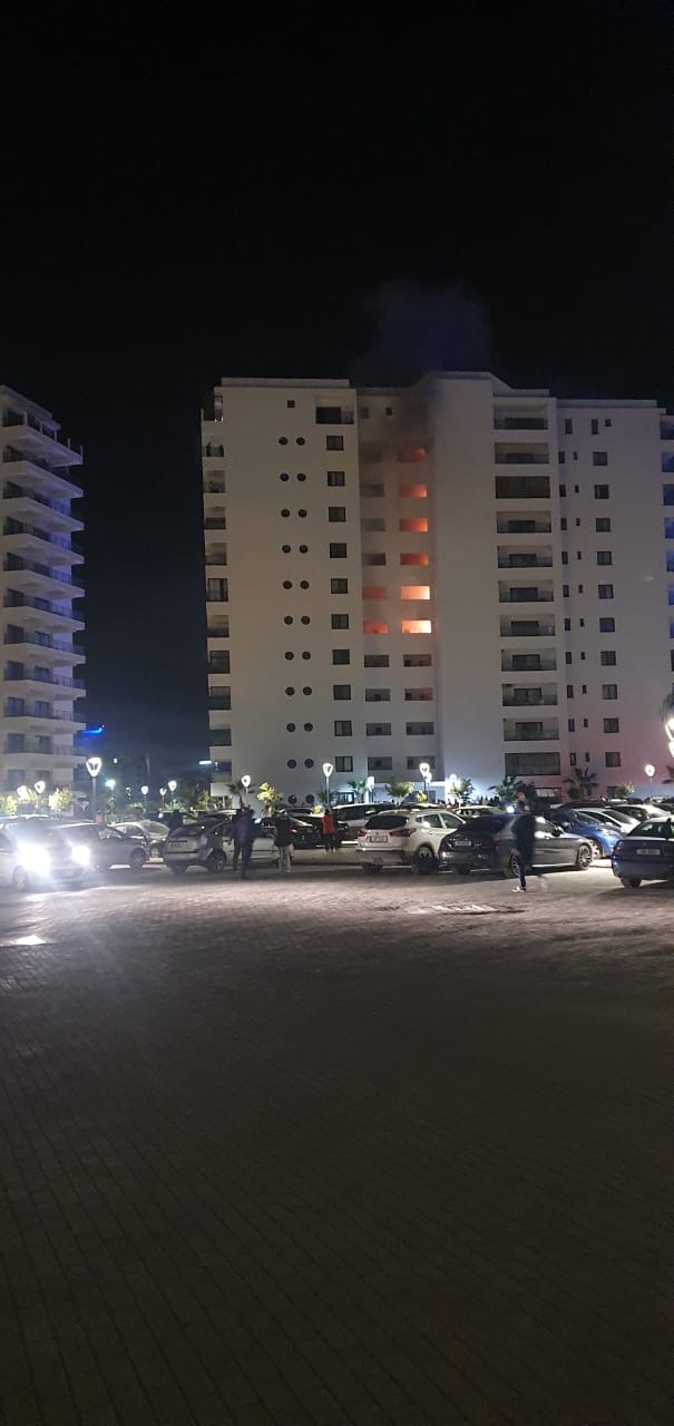 آتش سوزی در پروژه مسکونی سزار ریزورت